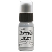 Distress Paint - Farba Metaliczna - Srebro