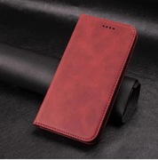 ETUI POKROWIEC Z KLAPKĄ SAMSUNG GALAXY M31S CZERWONY MAGNES