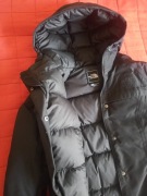 Kurtka damska puchowa do kolan b. ciepła, czarna, The North Face