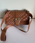 Torebka Pinko love classic icon brązowa 