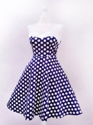 Sukienka strój marilyn kostium PIN UP vintage sexi lata 60te kropki wiązana