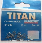 Haczyki Grauvell nr 10 srebrne 20 sztuk wyprzedaż ( 12 groszy za haczyk )