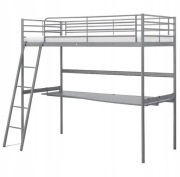 Łóżko piętrowe Ikea SVÄRTA  z biurkiem
