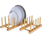 IKEA OSTBIT Uchwyt drewniany na talerze,