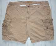 Duże męskie krótkie spodnie LEE rozm. 4XL W46 spodenki bojówki beżowe z USA