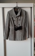 Szary płaszcz damski wiosenny rozm.M
