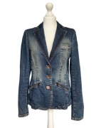 Kurtka, marynarka jeansowa Marc Cain, logowana, N4 (38)