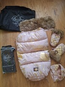 Bjalra zestaw zimowy śpiworek mufki do wózka szwedzki komplet