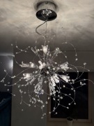 Zestaw 5 lamp kryształowych ITALUX wisząca, sufitowa oraz kinkiet 3 szt. 