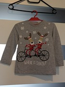 Bluzka z motywem świątecznym, rozmiar 104/110