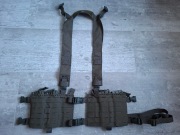 Chest rig laser cut rozpinany z przodu Ranger Green w stylu Alpha
