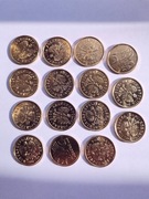 5 groszy 2013r. DESTRUKT/15 szt., mennicze, zestaw