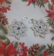 Kolczyki szydełkiem robione 