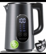 Czajnik elektryczny stalowy KESSER 1,5 l czarny