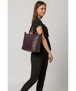 Pure Luxuries London czarna torebka skórzana skóra naturalna shopperka