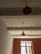 Lampy loftowe szt 7 wiszace firmy Nowodworski Loft choc i loft antique ecru