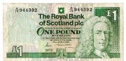 BANKNOT 1 FUNT SZTERLING