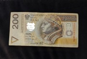 Banknot 200 zł seria AK. 