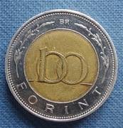 Moneta Węgry 100 forintów 1996