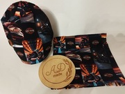 Komplet zestaw czapka komin Harley Davidson bawełniany jednowarstwowy 