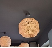 Lampa wisząca GoodHome Clure Natural - bambus + żarówka filamentowa