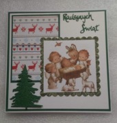 Kartka świąteczna bożonarodzeniowa 