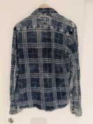 Tommy Hilfiger Denim koszula męska M krata vintage 100% cotton