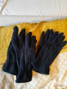 Rękawiczki czarne, polar, 2szt.