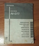 Instrukcja obsługi amplitunera stereo Aiwa AV-D77 w języku Polskim.