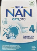 Nestle Nan 4 Optipro 650 g mleko po 24 miesiącu