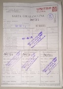 Dokumenty do radia Unitra Eltra Donata R611