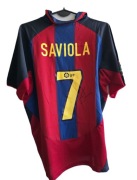 Javier Saviola koszulka z oryginalnym autografem FC Barcelona