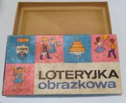 Gra planszowa z czasów PRL - loteryjka obrazkowa, pamięć