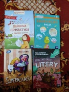 4 książki dla przedszkolaka nauka liter i czytania bajki mądre 4+ 5+