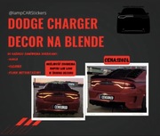 FOLIA NAKLEJKI DECOR NA BLENDE DODGE CHARGER 2015+