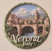 Magnes na lodówkę akrylowy VERONA Włochy Italy Rzym Watykan Garda COMO(43) 