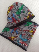 Zestaw zimowy czapka+komin avengers