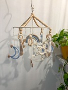 Karuzela karuzelka do łóżeczka korale dla chłopca chłopięca makrama