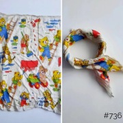 Apaszka szalik chusta w misie 50cm x 50cm 100% bawełna 