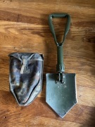 Saperka Bundeswehra z pokrowcem, składana