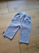 Spodenki długie spodnie legginsy dresy dresowe welurowe beżowe Lupilu 62 68