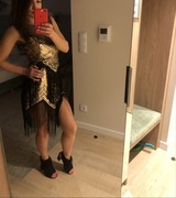 Sukienka nowa, rozmiar 36(S), kolor czarno - złoty, lekko elastyczna.