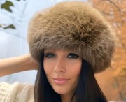 Czapka ze sztucznego futerka bardzo modna gruba zagęszczona futrzana damska