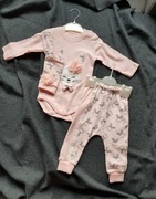 Zestaw niemowlęcy body + spodenki +czapeczka 62 68