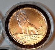 srebrna moneta Disnay Lion King (król lew)