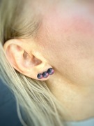 Minimalistyczne srebrne Kolczyki –,Unikatowe Efekt Multiple Piercing