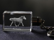 Percheron brelok sześcienny ŚWIECĄCY Koń