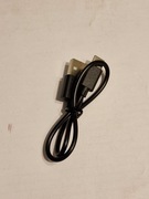 Czarny kabel USB C 30 cm tylko do ładowania