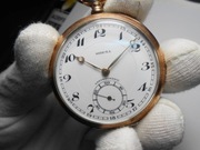 Duży Zegarek Kieszonkowy, Precyzyjny ! Koperta ze Srebra - Ag. Sprawny !