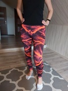 LEGGINSY FITNESS SPORTOWE SIŁOWNIA POMARAŃ roz.XL